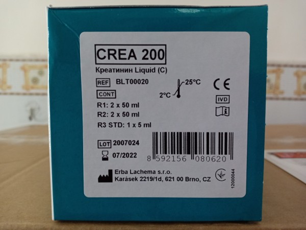 Creatinine 2x50mL + 2x50mL